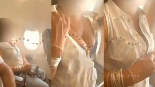 Istri India Berani Pamer Payudara Di Pesawat Umum