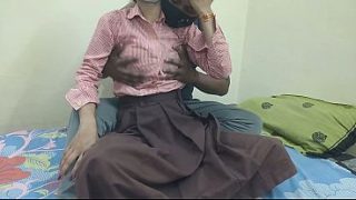 Cewek Kuliahan India Digebukin Pacar Di Kosan, Crot Di Dalem