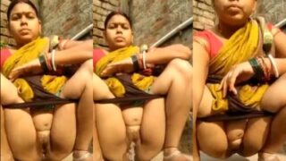 Bini Orang Telanjang Kencing Di Luar Sambil Bikin Video Mesum.
