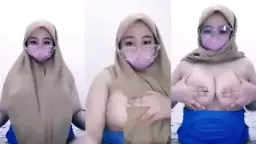 Ukhti Kerudung Coklat Pamer Montok Besar Bikin Ngilerr