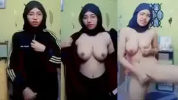 Ukhti Jilbab Hitam Bikin Video Bugil, Gregetan Banget Pengen Liat.