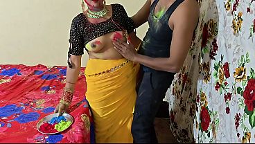 Dever Bhabhi Main Holi Khel Ke Chod Diya, Saaf Hindi Audio Mein